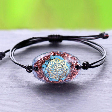 Handmade Turquoise 'HEALING' ORGONITE Bracelet